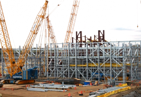 Fabrication et installation de structure galvanisée de 2500 tonnes